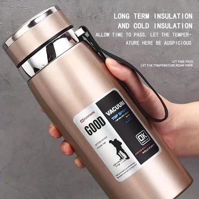 1000ML Large Capacity Thermos Bottle keep Cold and Hot Stainless Steel Water Bottle