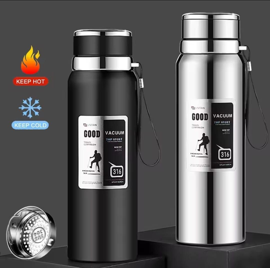 1000ML Large Capacity Thermos Bottle keep Cold and Hot Stainless Steel Water Bottle
