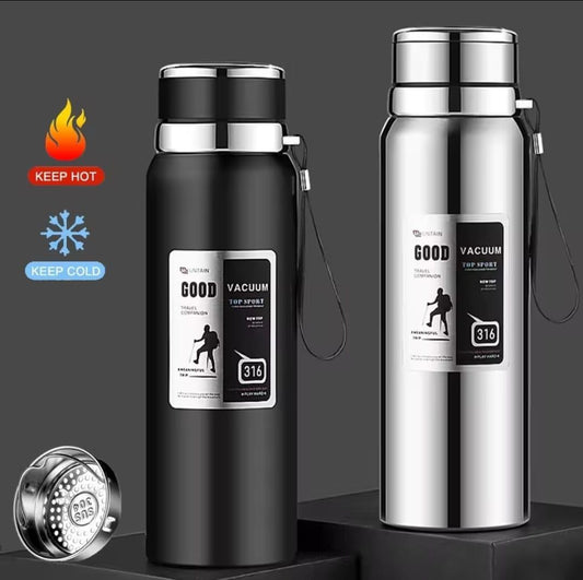 1000ML Large Capacity Thermos Bottle keep Cold and Hot Stainless Steel Water Bottle