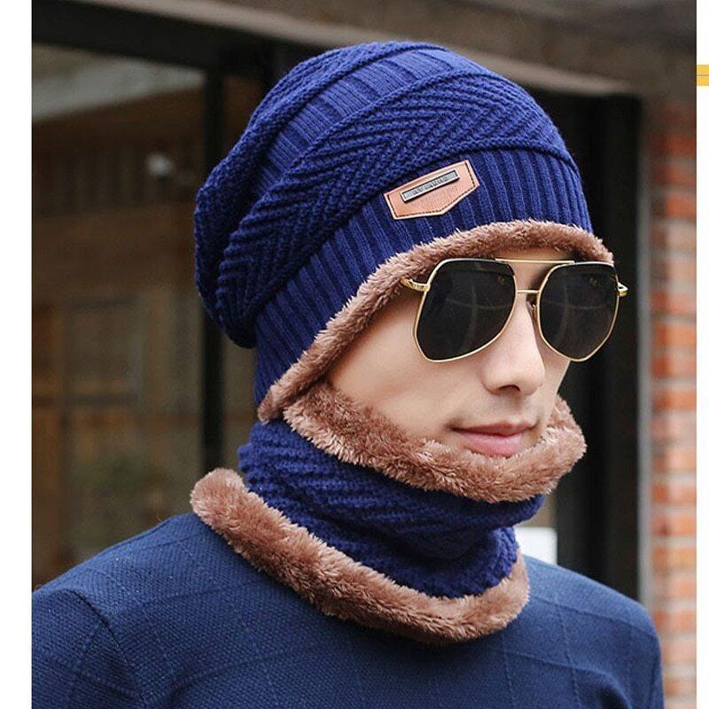 Wool Beanie and Neck Warmer Set - Textured Warmth for All