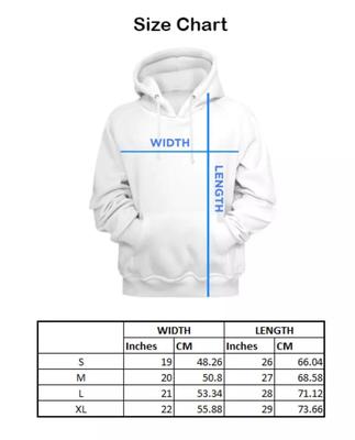 Men's Printed Fleece Hoodie - 1 Pc Comfortable Sweatshirt