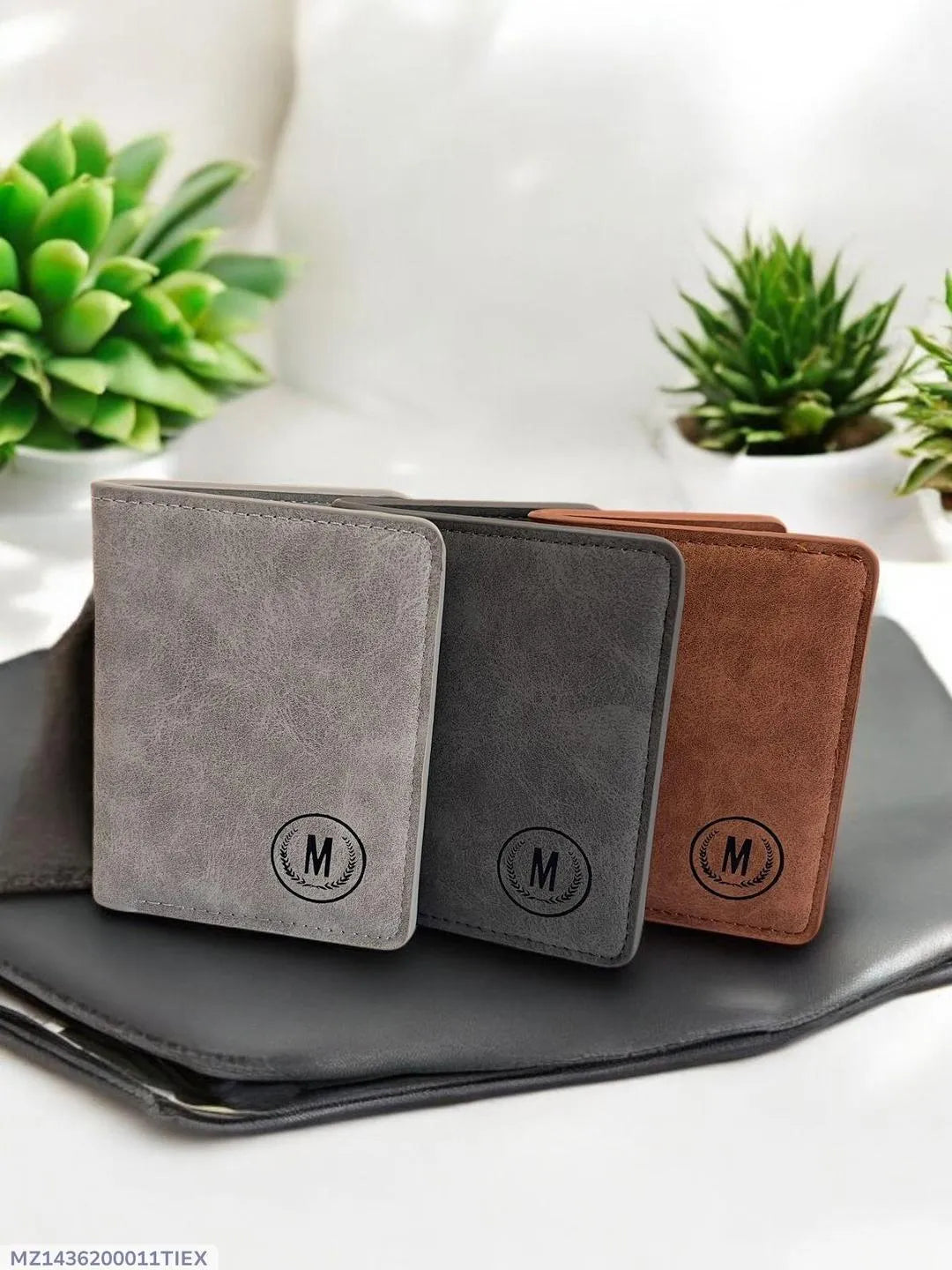 Men's Leather Wallet - 1 Pc in Classic Brown, Mustard, Black & Grey Colors