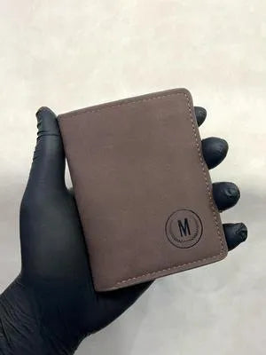 Men's Leather Wallet - 1 Pc in Classic Brown, Mustard, Black & Grey Colors