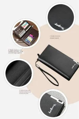 Men's Leather Wallet - 1 Pc in Brown & Black