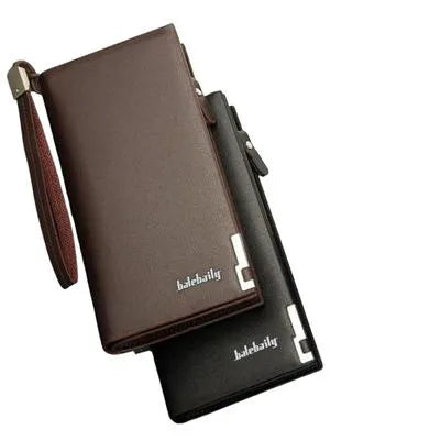 Men's Leather Wallet - 1 Pc in Brown & Black