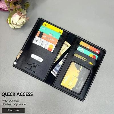 Mini long Leather Kangroo Wallet